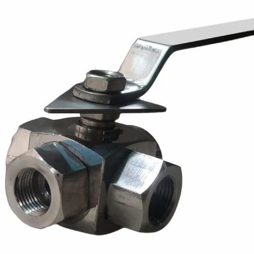 2.0 Inch 3 Way Screwed Ball Valve