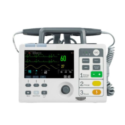 ABM DF 22S Defibrillator Monitor - MS, White and Black, 50Hz | Digital Display, Portable, Easy to Use