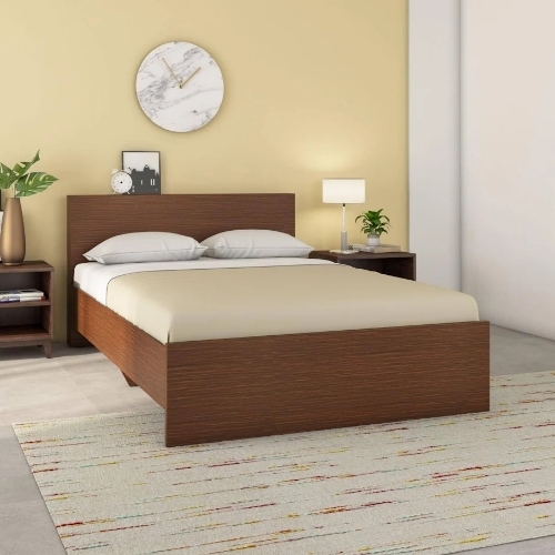 Arthur Plus Bed - Wooden, Brown, Home Use | Eco-Friendly, Fireproof Standard, UV Resistant, Stylish Design