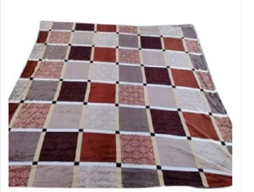 Check Printed Mink Blanket