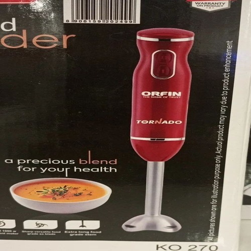 Electric Hand Blender - Stainless Steel, 2 L Jar, Black | Automatic, Multipurpose Blade, 220V, Home Use