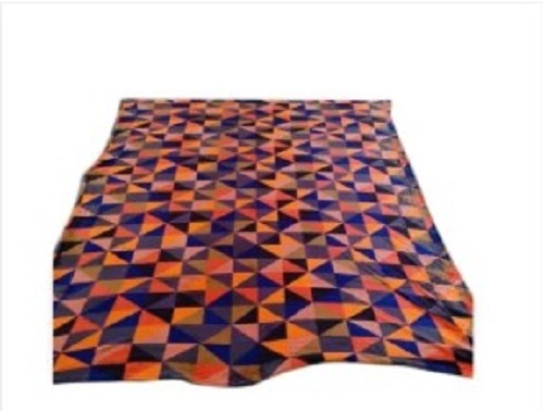 Geometric Printed Mink Blanket