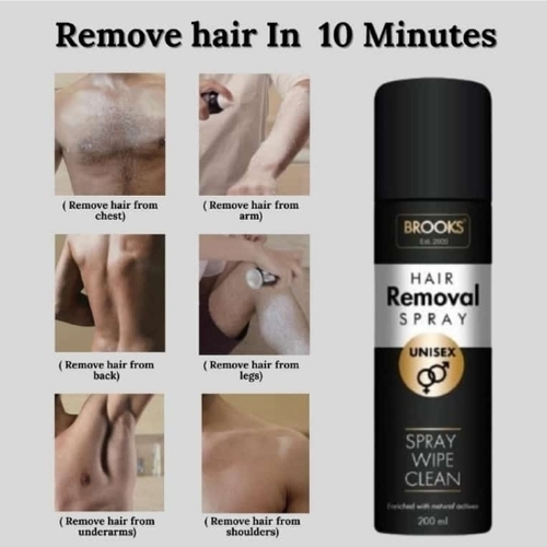 Hair Removal Spray - White Foam, Skin Friendly Formula | Fast Acting, Easy Application, Painless Removal, Smooth Finish, Moisturizing Effect, Convenient Packaging