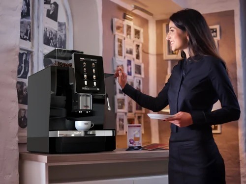 Hotel Coffee Maker Machine - Stainless Steel, Black, 6L Boiler, 1600W, 230V, Auto Boiling, 200 Cups/Day