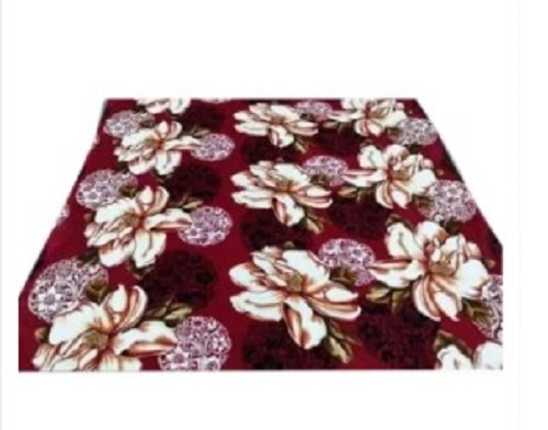Maroon Printed Mink Blanket