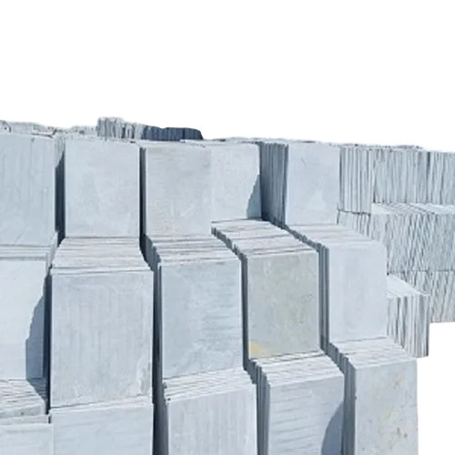 Polished Kota Stone - 17x23 Inch Rectangular, Grey Natural Stone, Diamond Cut Glossy Finish