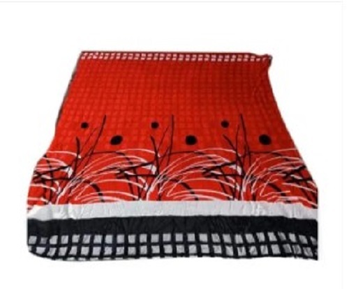 Red Printed Mink Blanket