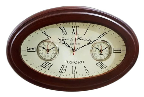 12 Inches Oval Wood Wall Clock