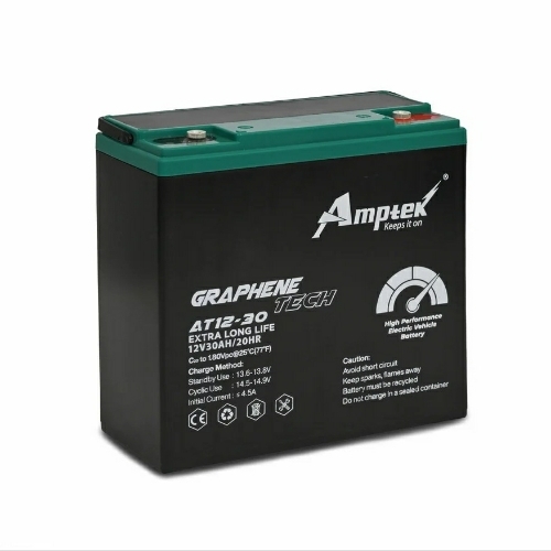 12V30 Smf E Bike Battery - Lightweight Durable Casing, 12V Stable Voltage, Leak Proof, Deep Discharge