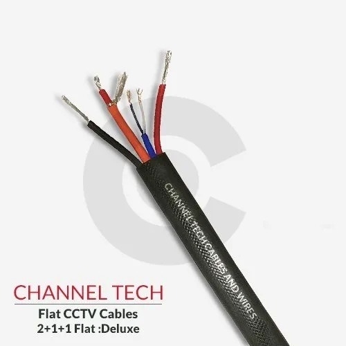 2 plus 1 plus 1 flat delux cctv flat cable