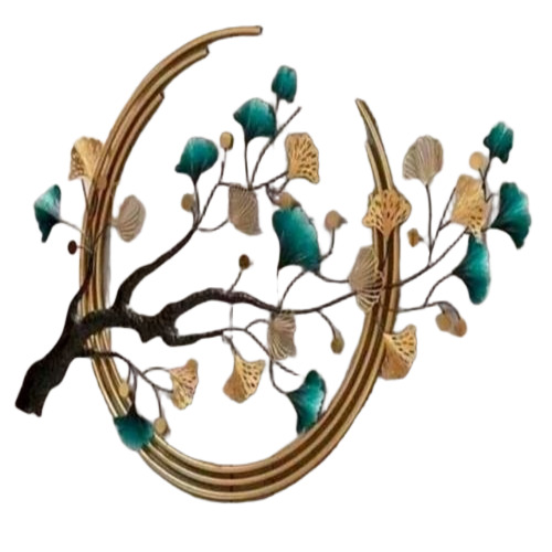 3d Tree Design Metal Wall Art - Iron, 10 Inch, Multicolor | Lightweight, Rust Proof, Moisture Proof, Easy to Install