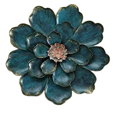 Handcrafted Metal Wall Art - Iron 35.5x18 Inches Multicolor, Wall Mount, Moisture & Rust Proof