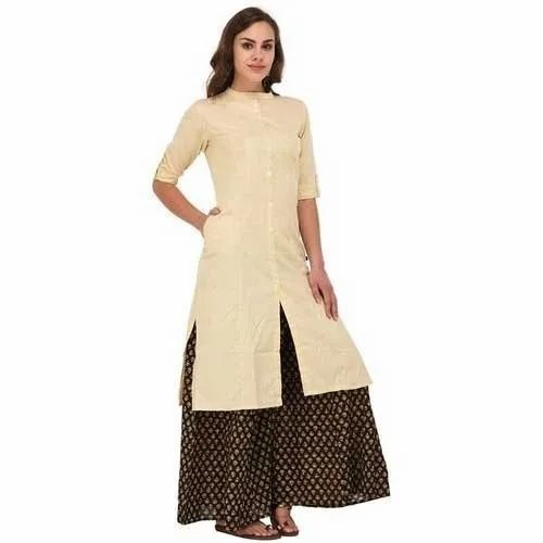 Ladies Cotton Plain Kurti