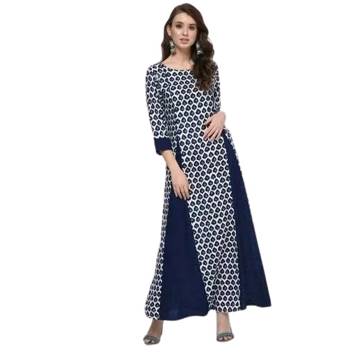 Ladies Printed Rayon Kurti