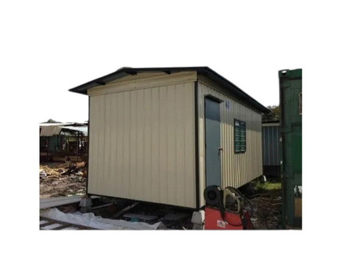 MS Office Cabin - Modular 8 Feet Rectangular, Color Coated | Yellow, Red, White, Blue Steel Door