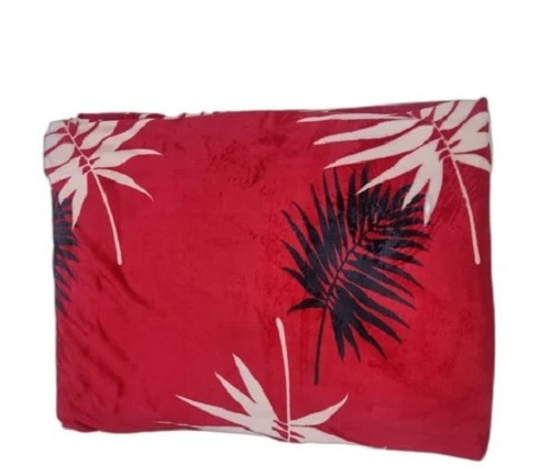 Red Printed Polar Blanket