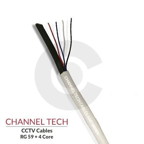 RG 59 plus 4 core single strand cctv cable