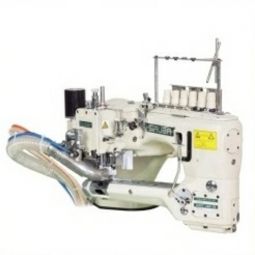 Siruba D007r Flatseamer Sewing Machine - Mild Steel White Semi-Automatic | High Stitching Speed Adjustable Stitch Length Durable Build Low Vibration