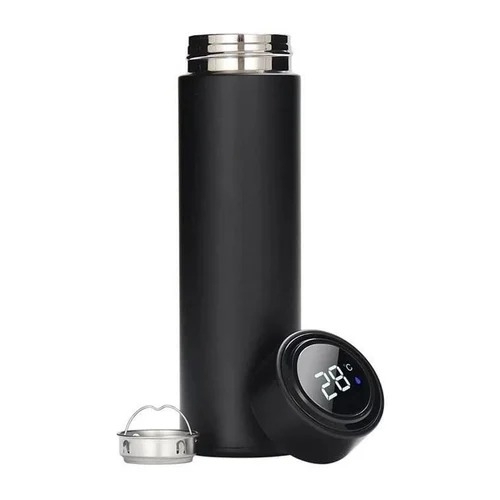 Temperature Water Bottle - Stainless Steel 0.3-1L Silver, Insulated Rust Resistant Lightweight Design