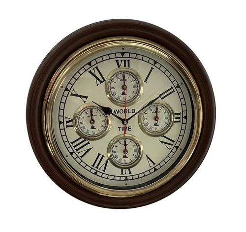 World Time Dial Wall Clock