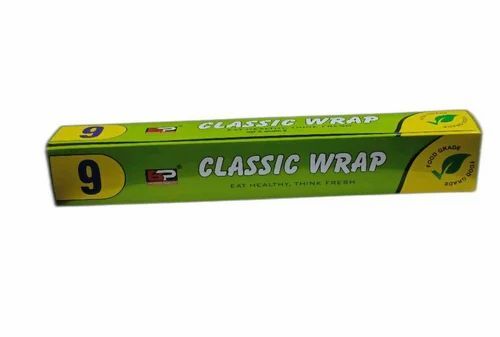 9m Classic Wrap Aluminium Foil Roll - Aluminium Foil, 9 Meter, Silver | Eco Friendly, Fine Finish, Soft, Water Resistant