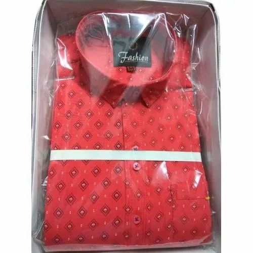 Men Casual Wear Cotton Printed Shirt