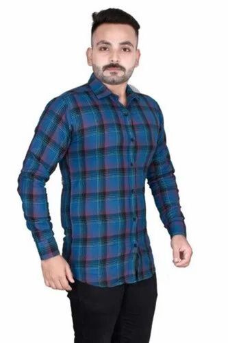 Men Checked Shirts - Cotton, Multi Color, Full Sleeves, Regular Fit | Breathable, Anti UV, Quick Dry, Comfortable Fit