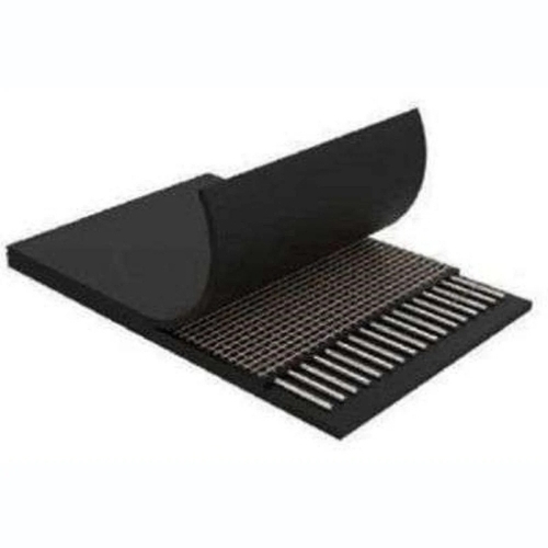 Steel Cord Conveyor Belt - Steel, Customized Size, Silver And Black | Low Maintenance, 1 Year Warranty, Material Handling