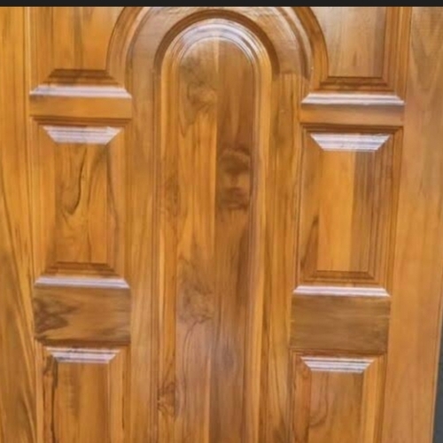 Wooden Doors - Solid Wood Warm Golden-Brown Powder Coated | Durable Frame Comfortable Seating Natural Finish Eco-Friendly Material