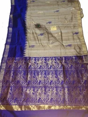 Zari Work Tussar Silk Sarees