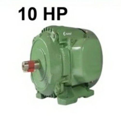 10 Hp Induction Motor - Green, 220-440 Volt, Low Power Consumption, Low Noise, 1 Year Warranty