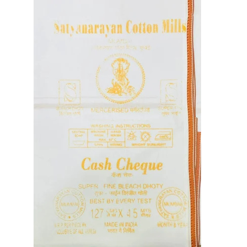 100 Gsm Men Poly Cotton Dhoti