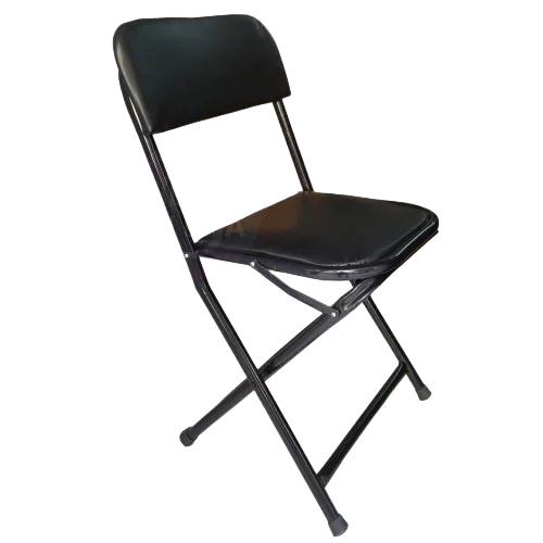 21 Inch Iron Folding Chair - Iron, 21 Inch, Black, Foldable, Corrosion Proof, Polished | Durable, Modern, Fancy