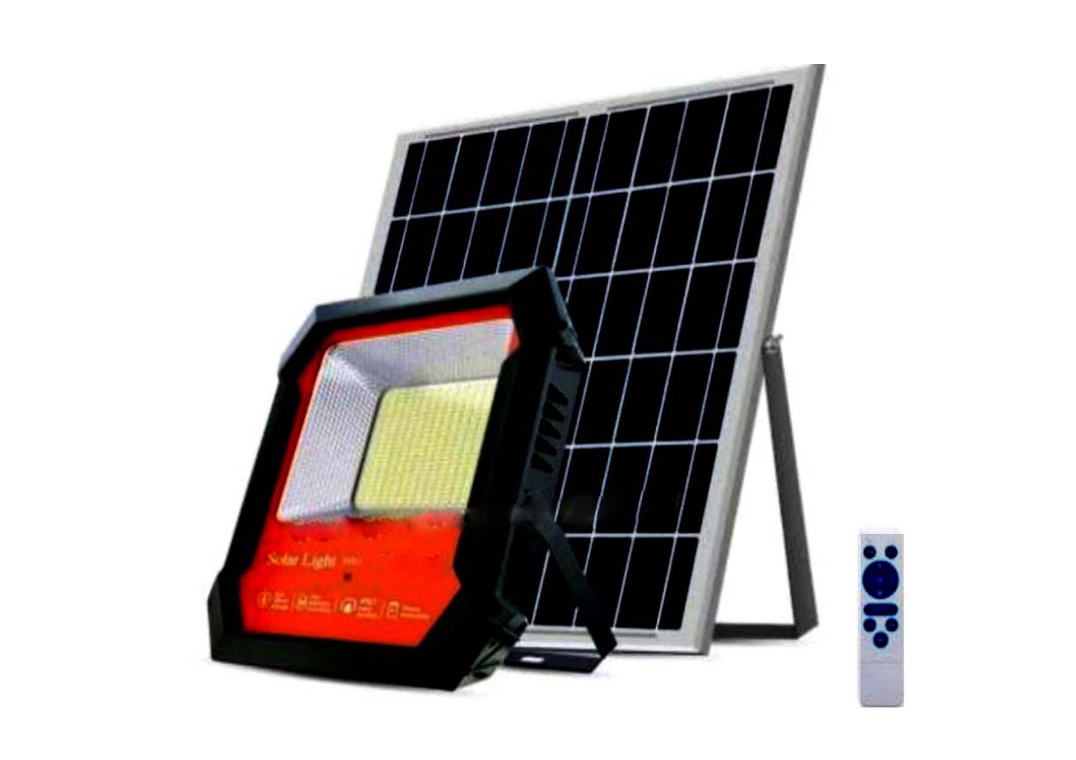 250 Watt Semi Integrated Solar Flood Light Ip65 - Color: Black