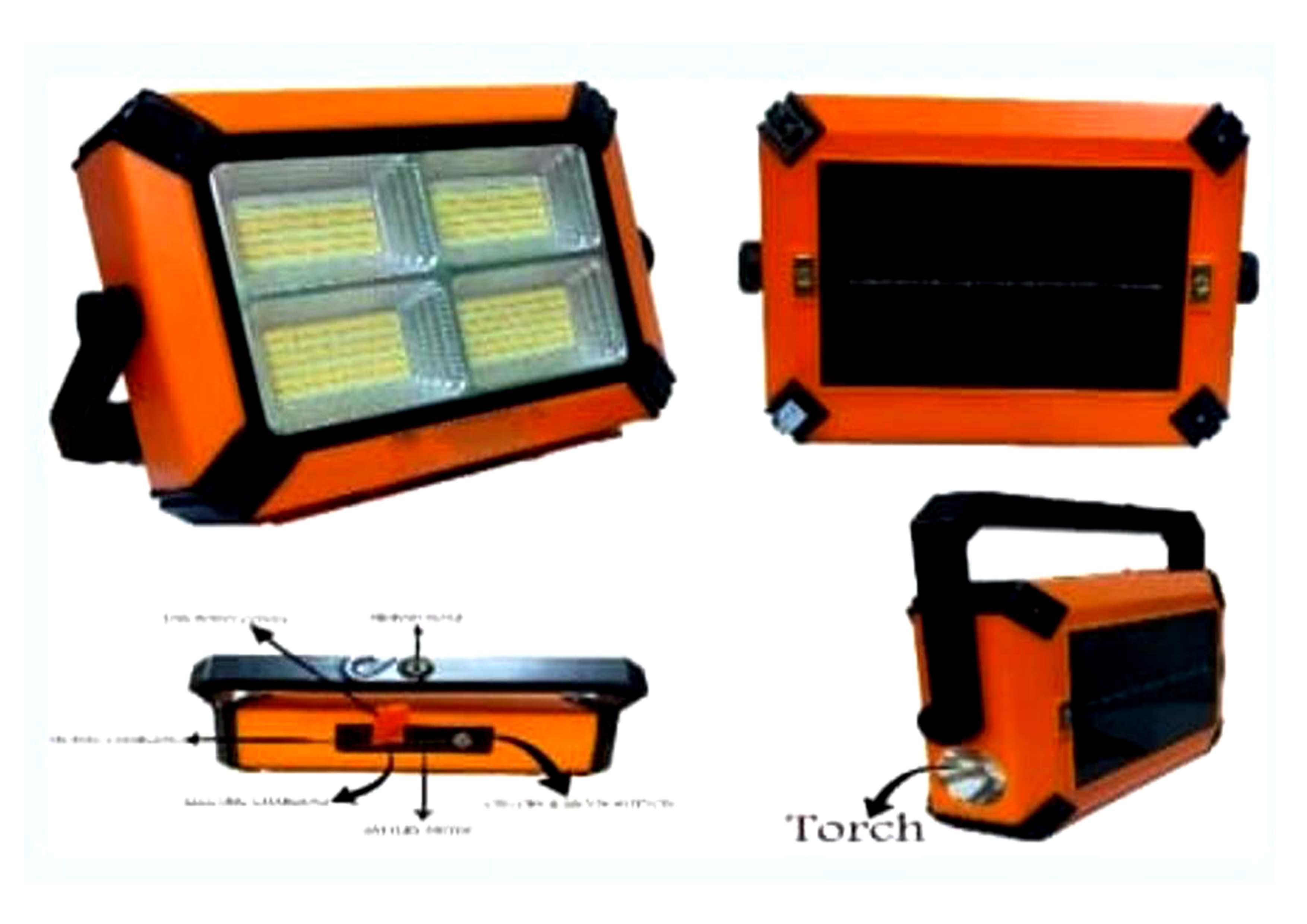 30 Watt Led Soler Rechargable Portable Emergency Flood Light IP65