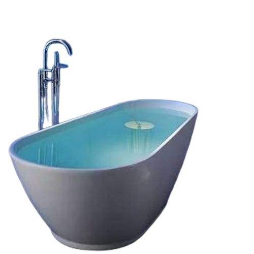 Fancy White Bath Tub - Ceramic, 1680x770x415 mm, White | Light Weight, Glossy Finish