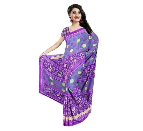 Ladies Casual Wear Printed Cotton Saree