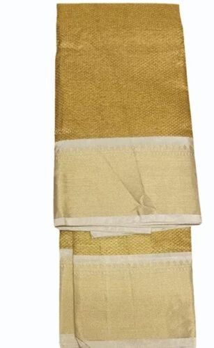 Ladies Golden Banarasi Silk Sarees