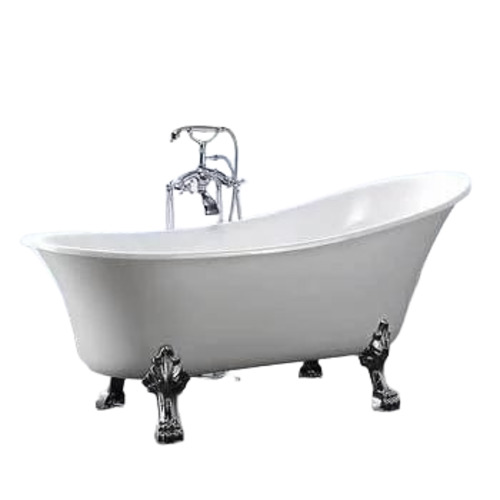Vintage Bath Tubs - Acrylic 1680x770x415 mm, White | Light Weight, Glossy Finish, Rectangular Shape