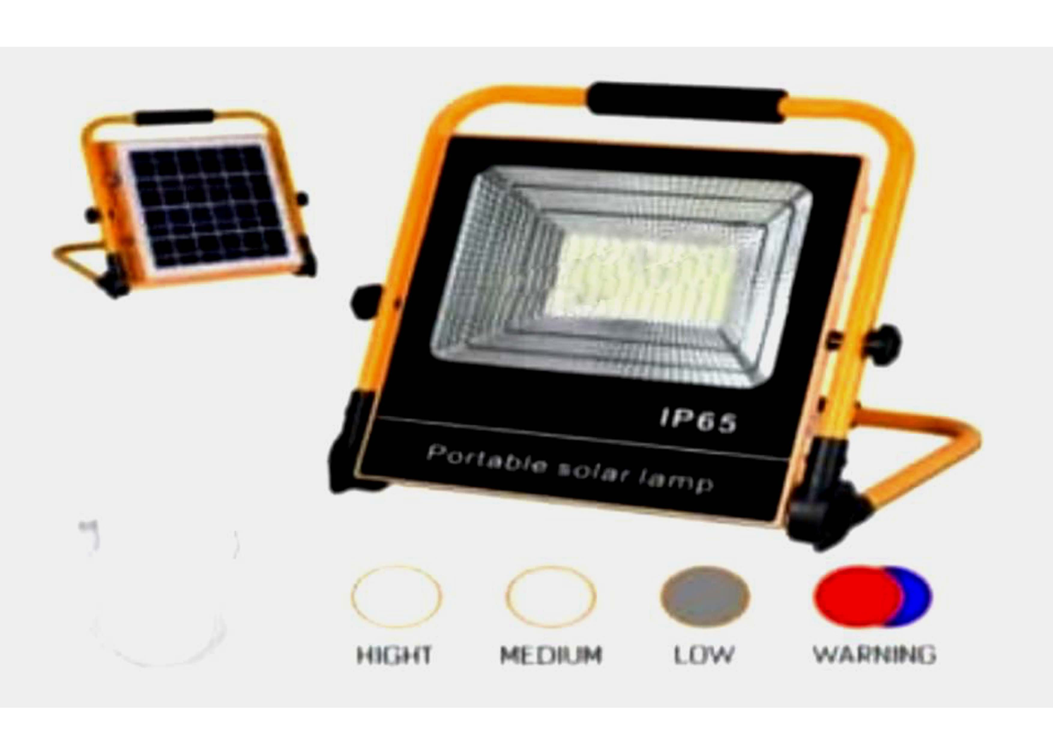100 Watt Led Solar Flood Rechargeable Portable Light Ip65 - Color: Cool White