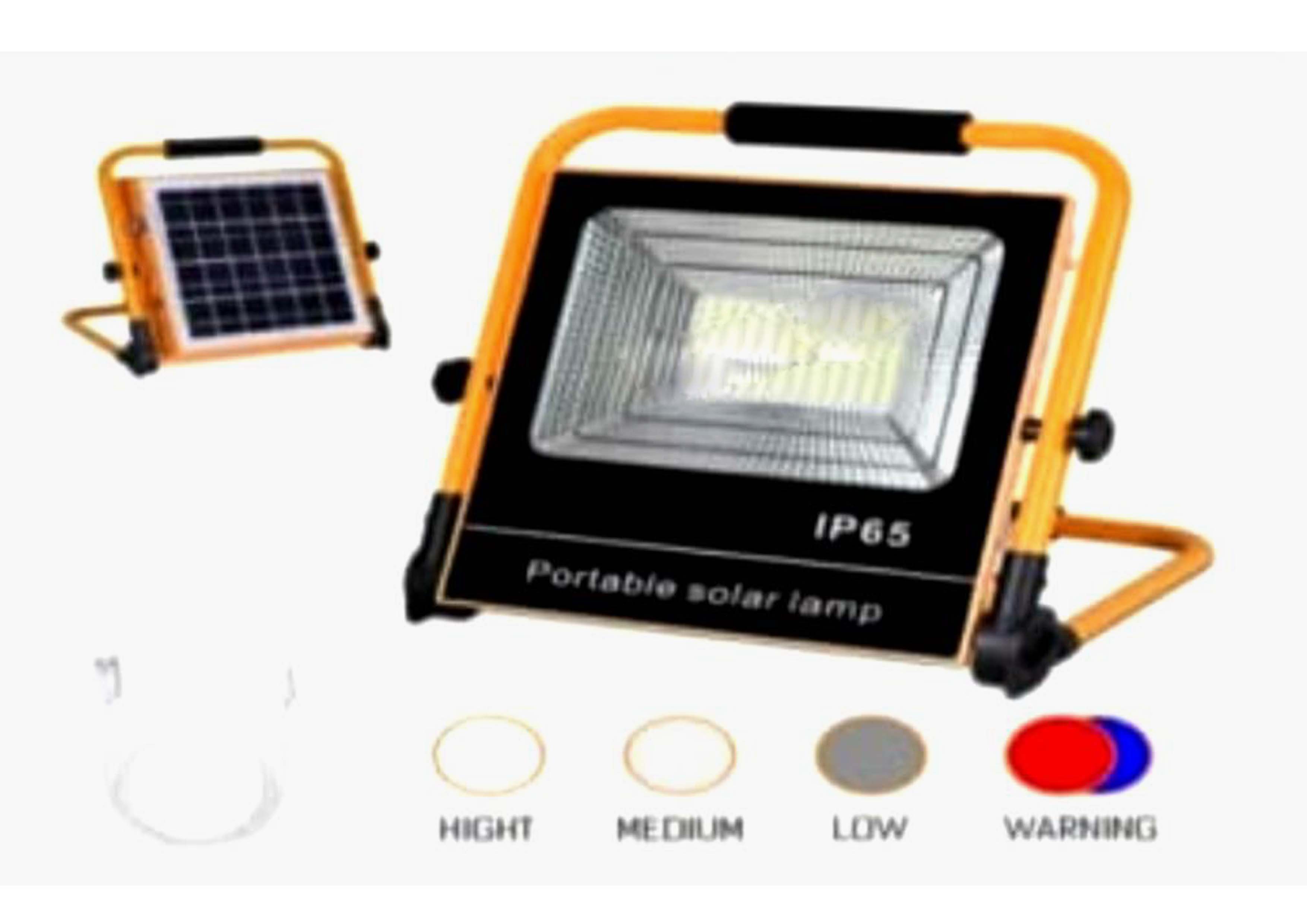 50 Watt Led Solar Flood Rechargeable Portable Light Ip65 - Color: Cool White