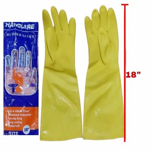 Comfortable Hand Care Industrial Rubber Gloves
