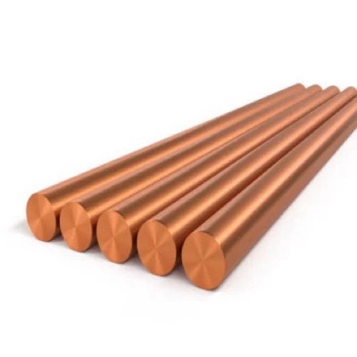 Copper Round Bar - High Conductivity, Polished Copper Finish, Hardness Hard, Round Shape, Equal Size, Heat Tolerant, Corrosion Resistant, Durable