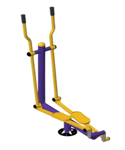 Cross Trainer Outdoor Gym Equipment - Iron Frame Blue Seat Manual Operation | Durable Crack Proof Muscle Gain