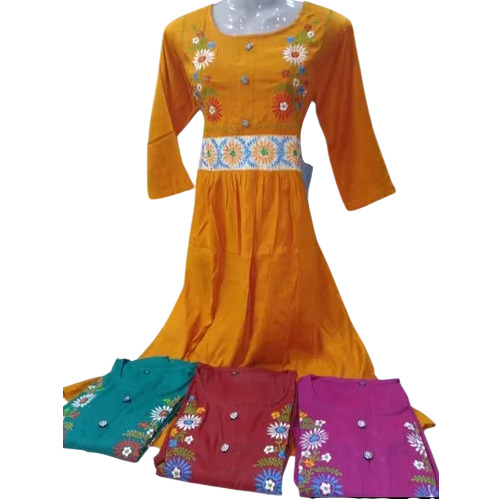 Embroidery Frock Cut Kurti