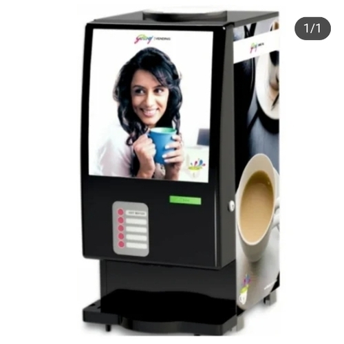 Godrej Coffee Vending Machine - Black and White, 220-440 Volt, Floor Installation | Automatic, Least Maintenance, 1 Year Warranty