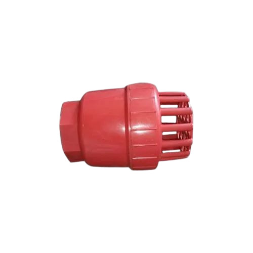 High Grade PVC Foot Valve - PVC, Standard Size, Red | Durable, Manual Operation, Fine Finished