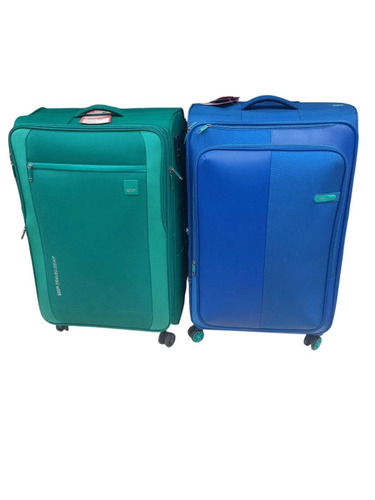 Leather Travel Bags - Leather, Rectangular, Multicolor | Unisex, Trolley Style, Plain Texture
