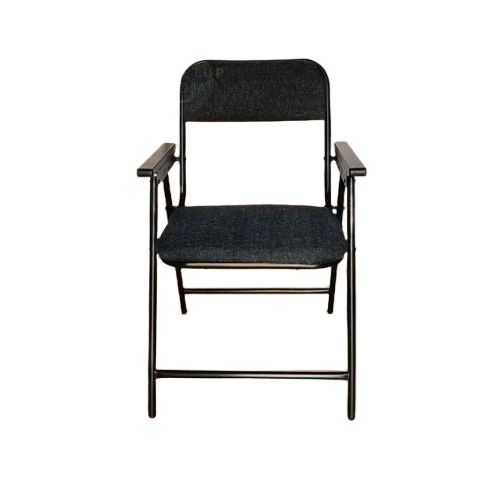 Metal Folding Chair With Armrest