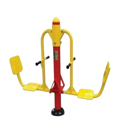 Open Gym Equipment - Mild Steel, Standard Size, Yellow Seat | Manual Horse Rider, Thigh Strength Machine, Durable Iron Frame